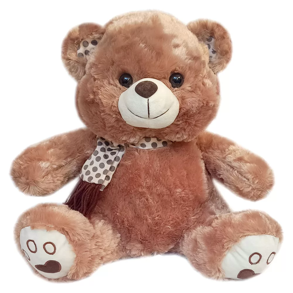 Urso de com laço- 38 cm